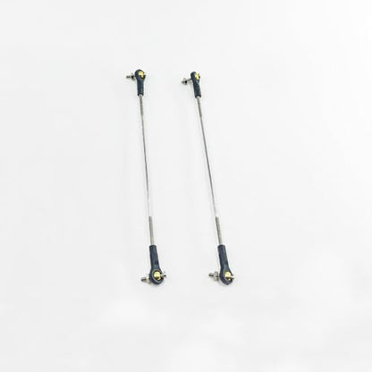 2PCS RC Toy Push Rod Adjustable Tie Rods Ball Head Joint Servo Linkage Link Rod for RC Airplane Helicopter Car Boat DIY Model Toy Parts (M2x100mm) - style: M2x100mm