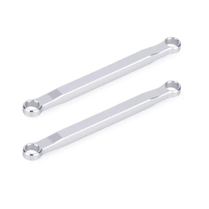 Aluminum High Clearance Chassis Links for 1/30 Axial SCX30 RC Crawler Car Upgrade Parts (Silver) - color: Silver