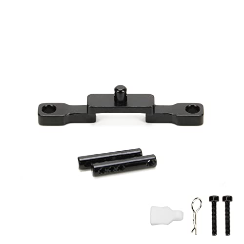 RCAWD SCX24 Front Body Post for Axial Upgrades, Body Mount Aluminum Parts for AXI00002 Black - color: Black