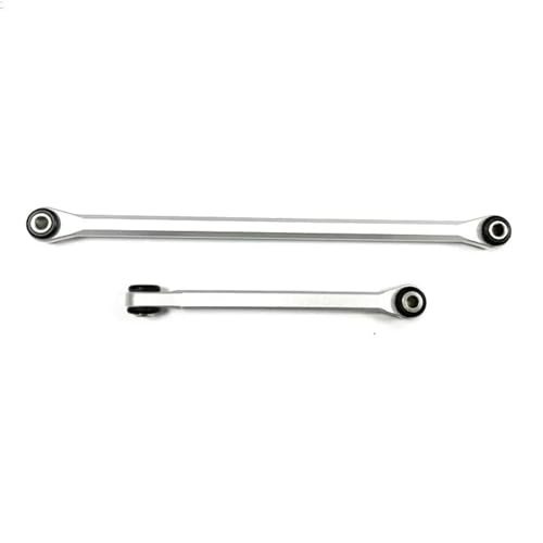 RC Links Linkage Compatible with Axial for UTB18 1/18 RC Car Part Aluminum Alloy Durable Steering Link Rod RC Upgrade Part Steering Linkage Tie Rod(White) - color: White