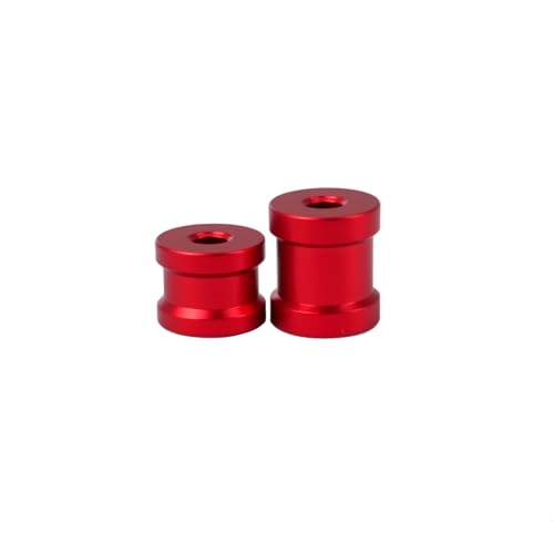 Aluminum Rear Chassis Brace Collar Spacer Set for Arrma 1/8 Kraton Notorious Outcast Talion 6S RC Part (Red) - color: Red