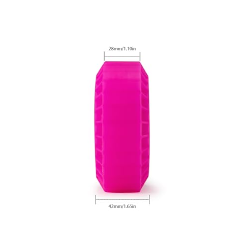 1.9 Inch Silicone Rubber Insert Foam Fit for 118-122mm 4.75" OD 1.9" Wheel Tires Inserts for 1/10 RC Crawler Accessories (Pink) - color: Pink