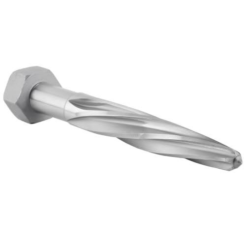 Accusize Industrial Tools H.S.S. Aligning Reamer - 13/16'' Diameter, 5'' Flute Length, 7'' OAL, Hex Shank, Spiral Flute, 0523-6035 | HSS Aligning Reamer, 13/16" Dia, 5" Flute, 7" OAL, Hex Shank, Spiral Flute - size: 13/16 inch