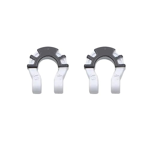Compatible with Traxxas for Axial Scx10 for Yikong Metal Front Rear Bumper Trailer Hooks Hitch Rescue Tow Shackles 1/10 Rc Crawler Car RC Car Accessories(Silver) - color: Silver