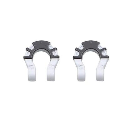 Compatible with Traxxas for Axial Scx10 for Yikong Metal Front Rear Bumper Trailer Hooks Hitch Rescue Tow Shackles 1/10 Rc Crawler Car RC Car Accessories(Silver) - color: Silver