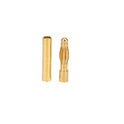 20 Pairs Gold-Plated 2MM 2.0MM Banana Plug Bullet Male and Female Connector Adapter for RC Lipo Battery ESC Motors (2.0MM) - size: 20 Pairs 2.0MM