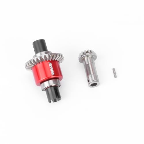 RCAWD NO Oil-Spill Front Diff Set, 30T Main RC Differential 0.8Mod & 12T Input Gear, 30KcSt Oil Filled for ARRMA Typhon Granite Mojave Grom Upgrades Part Red - size: Front 30T main diff & 12T input gear