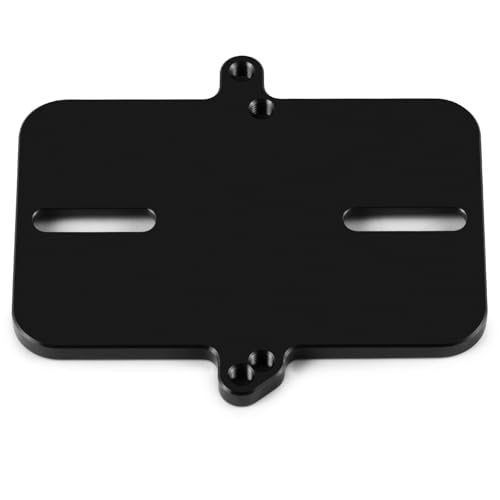 Electronic Mount Plate ESC Receiver Tray for Tra-xxas Mini Maxx | 4WD RTR Brushless Monster Truck 1/16 RC Car Upgrades Aluminum Black - color: Black