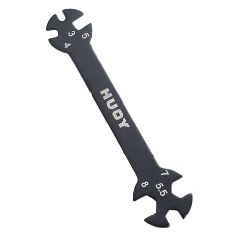 DOITOOL 2pcs Multifunctional Rod Wrench Tool for Turnbuckles Black Wrench for Cars and Home Repairs for Tight Spaces and Easy Access