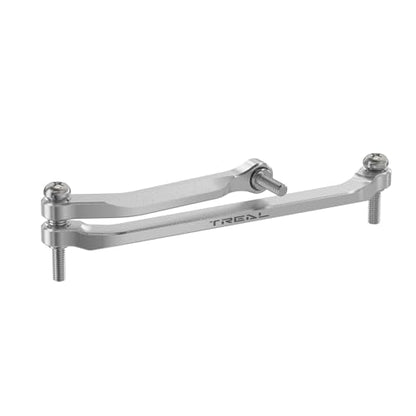 TREAL 7075 Aluminum Front Steering Links for Axial SCX30(Silver) - color: Silver