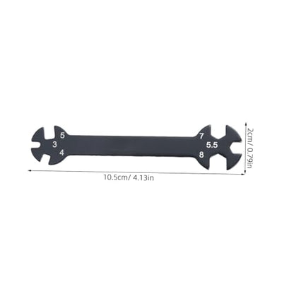 OSALADI 6-in-1 RC Wrench Tool for Turnbuckles Black Adjustable Rod Wrench Multifunctional RC Car Repair Tool Precision Features