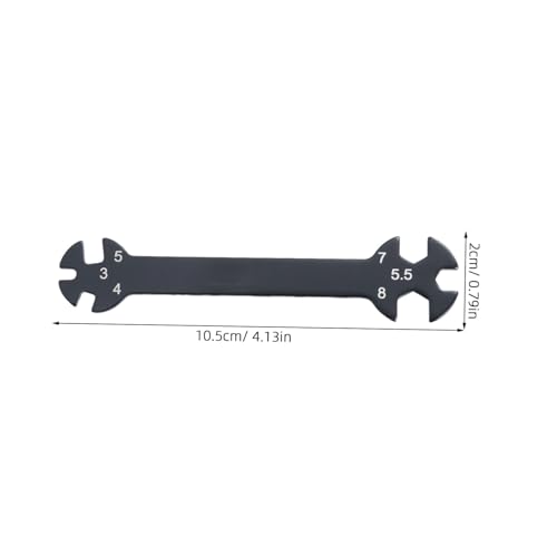 OSALADI 6-in-1 RC Wrench Tool for Turnbuckles Black Adjustable Rod Wrench Multifunctional RC Car Repair Tool Precision Features