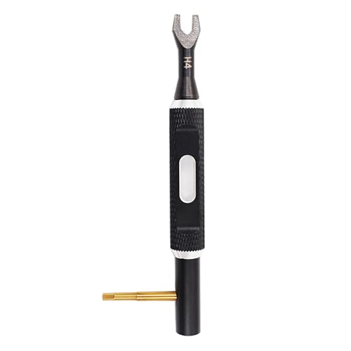RC Multi-Function Wrench Turnbuckle Nut Ball Joint Remover 4mm Universal Repair Tool with 2.0mm Screwdriver for 1/10 1/8 1/24 Crawler Truck Off Road Car Boat Drone Airplane(Black Silver) | 4mm Universal Repair Tool,2.0mm Screwdriver,for 1/10 1/8 1/24 Craw