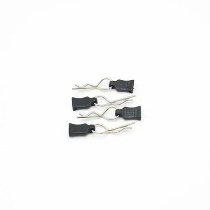 COMODO 4pcs Metal R-Type RC Body Clips with Pull Tabs for 1/10 1/12 1/14 1/18 Scale RC Cars – Replacement Shell Mounting Hardware