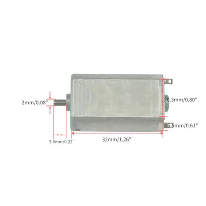 Carbon Brushed 180 DC Motor 12V DC 9800RPM for Electric Toothbrush/Electric Hair Clipper - size: 180 DC Motor 12V 9800RPM Shaft Length 5.5mm