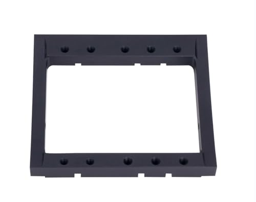 1/10 RC Servo Mount Bracket,LCG Frame Bumper Mounts,Steering,Winch Dual Servo Mounts for 1/10 RC Rigs Crawler Capra SCX10 II Axle Comp TGH Rails LCG Chassis Kit Upgrade Part (Black) - color: Black