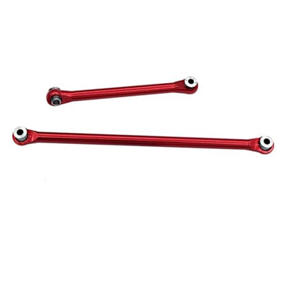 RC Links Linkage Compatible with Axial for Capra UTB18 1/18 RC Car Part Aluminum Alloy Durable Steering Link Rod Steering Linkage Tie Rod(Red) - color: Red