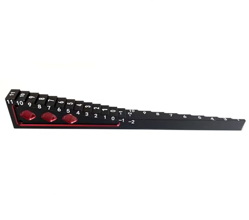 Aluminum RC Ride Height Gauge RC Measuring Tool for 1/8 1/10 Cars - color: Black Red