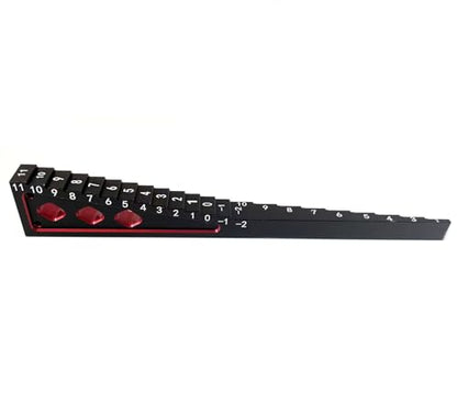 Aluminum RC Ride Height Gauge RC Measuring Tool for 1/8 1/10 Cars - color: Black Red
