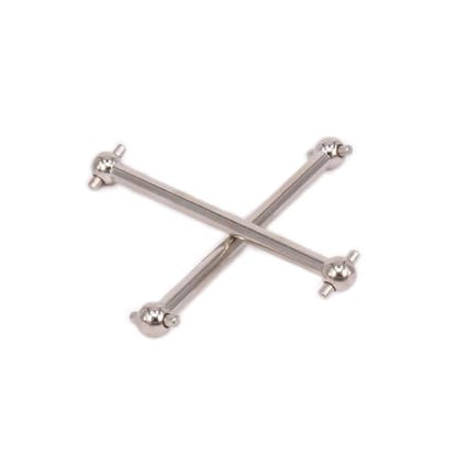 Compatible with HPI WR8 for Flux WR80007 1/10 Rc for Hobby Car Accessories Parts Drive Shaft Dogbone 56mm Hole to Hole RC Car DriveShafts(Silver) - color: Silver