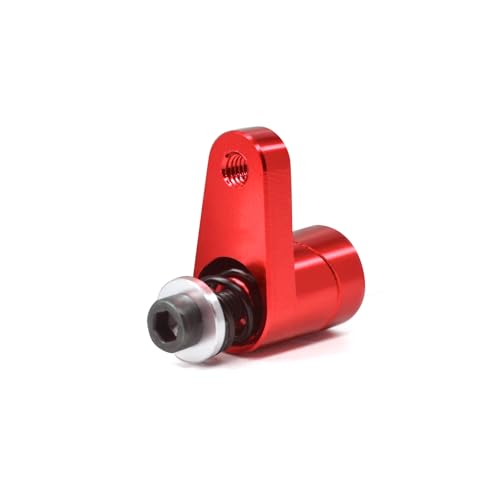 Metal Aluminum 20T Servo Horn for ARRMA 1/18 Granite GROM/1/18 Typhon GROM/ 1/14 Mini Mojave GROM RC Servo Arm Horns Parts (Red) - color: Red