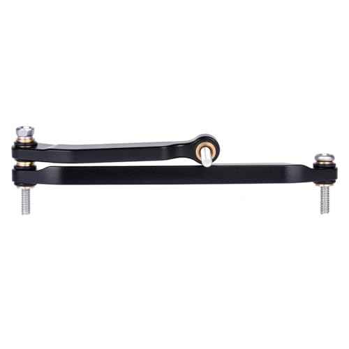 Aluminum Steering Links for 1/30 Axial SCX30 RC Crawler Car Upgrade Parts (Black Steering Link) - color: Black Steering Link