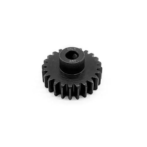 Compatible with 5687 4985 Series 1/5 1/6 RC Car Upgrade Parts 1 Pcs M1.5 8mm 11T-14T 15-17T 18T-20T 21T-30T Metal Pinion Motor Gear RC Assortment(24t) - size: 24t