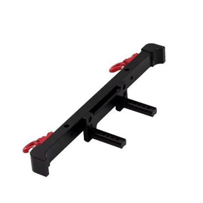 Parts For MN128 Metal Front And Rear Bumper With Tow Hook RC Crawler Car Upgrade Parts Accessories(Rear) - size: Rear