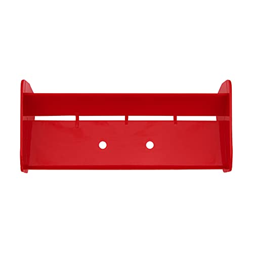 RC Force Rear Spoiler High-Down Force Body Wing Tail & Metal Rear Wing Buttons Gasket Compatible with HPI HSP Redcat 1/10 RC Off Road Short Truck Buggy Car Truck (Red)