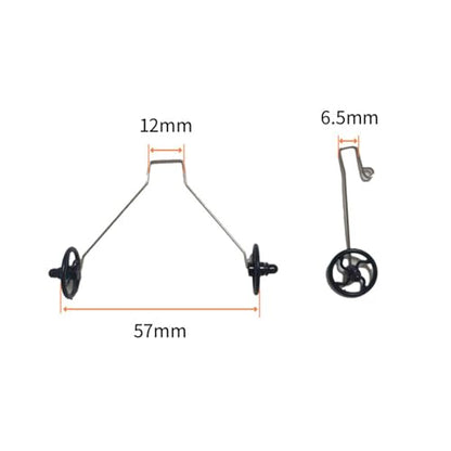 Landing Gear Set RC Fixed Wing Aircraft RC Airplane Wheel Bracket Spare Parts