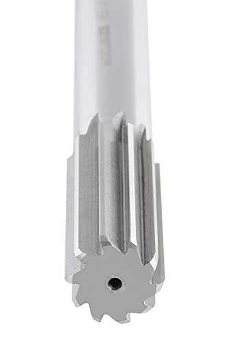 Accusize Industrial Tools 1'' H.S.S. M2 Straight Shank Straight Flute Chucking Reamer, Flute Length 2-3/4'', Oal 10-1/2'', 8 Flute, 5015-0285 | 1" HSS M2 Straight Shank Straight Flute Chucking Reamer, Flt Len 2-3/4", OAL 10-1/2", Right Hand Cut, 8 Flute -