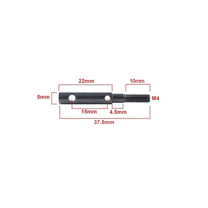 RC Car Drive Shafts for UTB10 for Unlimited for Trail 1/10 for Axial for Capra F9 Portal Stub Axle Universal Joint Driveshaft Straight Shaft Buggy RC Crawler Car Parts(Stub Axle 2pcs) - size: Stub Axle 2pcs