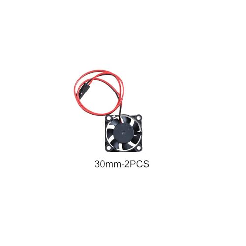 Motor Cooling Fan DC Motor RC Model Parts 30MM 5V-7V DC Cooling Fan Motor Radiator System Black Fan(30mm-2PCS)