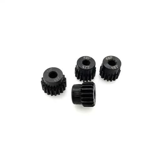 Compatible with Axial for SCX10 1/10 RC Crawler Car Upgrade Parts 4pcs 48P 3.17mm RC Car Motor Gear Pinion 16T 17T 18T 19T RC Assortment