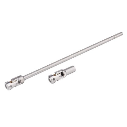 Cut to Length Drive Shaft Stainless Steel 232-248mm Universal Joint Driveshaft for 1/10 RC Crawler Axial SCX10 Capra TRX4 Redcat Gen8 Gen7 Upgrades Parts(Silver) - color: Silver