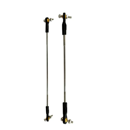 2PCS RC Toy Push Rod Adjustable Tie Rods Ball Head Joint Servo Linkage Link Rod for RC Airplane Helicopter Car Boat DIY Model Toy Parts (M2x100mm/M3x100mm) - style: M2x100mm/M3x100mm