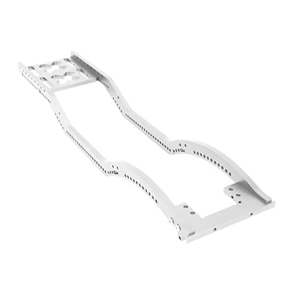 Aluminum Alloy RC Car Chassis Frame Set, 1/10 RC Chassis with Front Rear Bumpers, Heavy Duty Metal Frame for SCX10 D90 1/10 RC Crawler, Upgrade Kit with Mounting Screws Accessories (Silver) - color: Silver