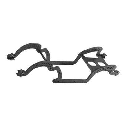 RC Crawlers Components For TRX4M For Bronco For Defender 1/18 For LCG Chassis Kit Frame Rails Braces Rock Sliders RC Crawler Car DIY Upgrade Parts Replacement(No plate and bumper) - size: No plate and bumper
