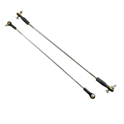 2PCS RC Toy Push Rod Adjustable Tie Rods Ball Head Joint Servo Linkage Link Rod for RC Airplane Helicopter Car Boat DIY Model Toy Parts (M2x150mm/M3x150mm) - style: M2x150mm/M3x150mm