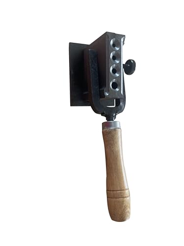 2 in 1 Reversible Wire Plate Ingot Mold, 4 Round Hole | Melting Casting Refining, Gold Silver Copper Aluminum Brass, Precious Metals - size: R-4/5/6/8mm