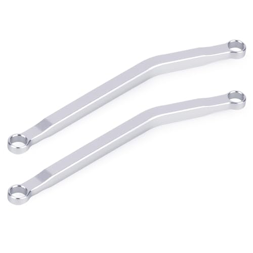 Aluminum High Clearance Chassis Links for 1/30 Axial SCX30 RC Crawler Car Upgrade Parts (Silver) - color: Silver