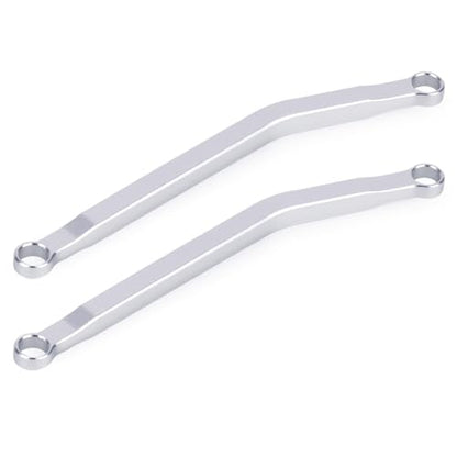 Aluminum High Clearance Chassis Links for 1/30 Axial SCX30 RC Crawler Car Upgrade Parts (Silver) - color: Silver
