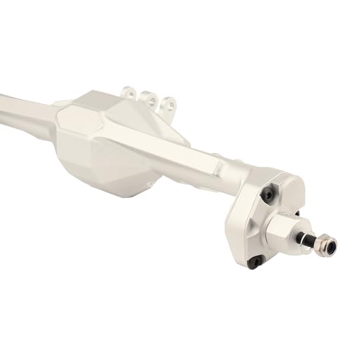 1/10 CNC Aluminum Alloy Integrated Front & Rear Portal Axle for SCX10 II Element Enduro GEN8 RGT EX86100 90046 90047 RC Crawler Upgrade Part (Silver)