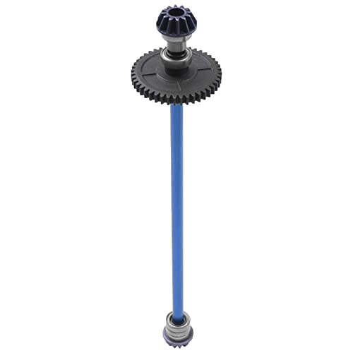 Metal Center Drive Shaft RC Car Central Transmission Shaft w/ 27T Motor Gear Upgrade Part Compatible with Wltoys 144001 1/14 RC Car Buggy (Blue) - color: Blue