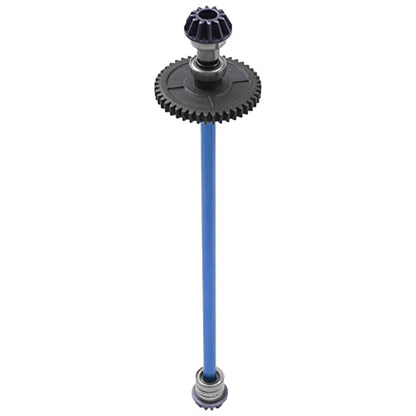 Metal Center Drive Shaft RC Car Central Transmission Shaft w/ 27T Motor Gear Upgrade Part Compatible with Wltoys 144001 1/14 RC Car Buggy (Blue) - color: Blue
