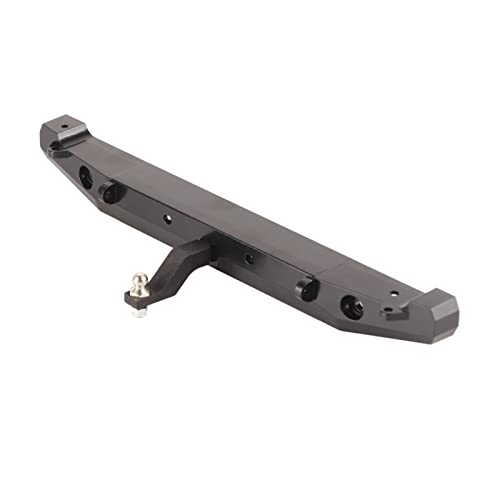 RC Crawler Rear Bumper, Metal RC Bumper, RC Rear Bumper with Lights and Tow Hook for Axial SCX10II 90046 Remote Control Car