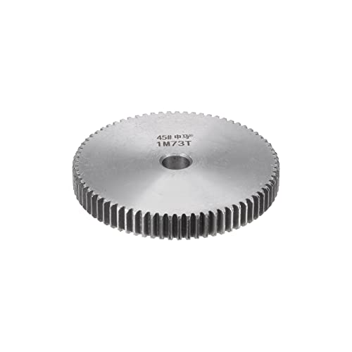 HARFINGTON Straight Spur Gear 10mm Bore 73T Mod-1 Hardened 45# Steel Spur Diff Differential Motor Gear RC Car Replacement Parts - style: 73T