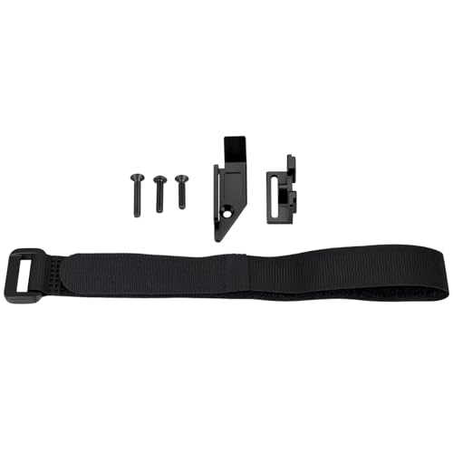 Battery Plate with Strap for Tra-xxas 1:16 Mini Maxx/XRT | Aluminium Mounting Tray 4WD VXL-3S Monster Truck Upgrades (Black) - color: Black