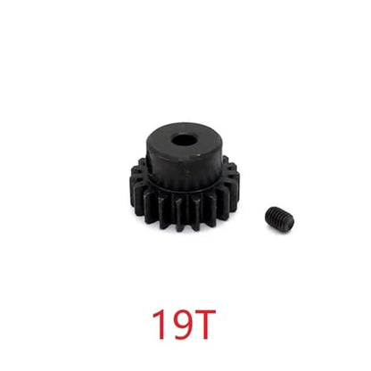 Compatible with Wltoys 144001 144002 144010 124007 124016 124017 124018 124019 A959-B 19T 27T Motor Gear Pinion Gear RC Car Parts RC Assortment(19T) - size: 19T