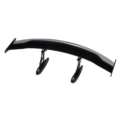 Mini Spoilers for Cars 11.8Inch Universal Auto Car Tail Wing Black Texture Cool Decoration Non-Punching Tiny Trunk Spoiler Automotive Exterior Accessories RC Car Modified Parts - style: Black
